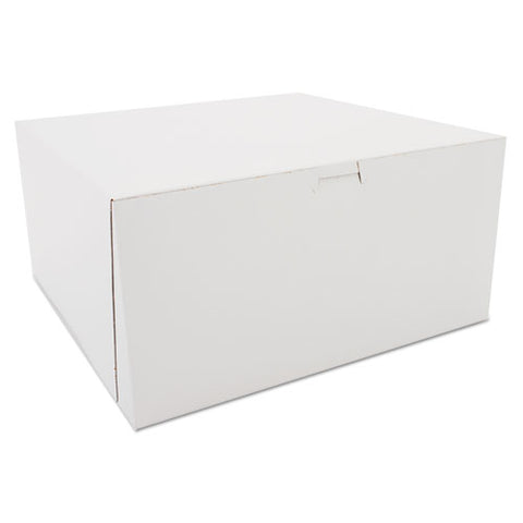 Tuck-top Bakery Boxes, 12 X 12 X 6, White, 50-carton