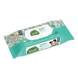 Free And Clear Baby Wipes, Unscented, White, 64-pack, 12 Packs-carton