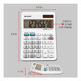 El-310wb Mini Desktop Calculator, 8-digit Lcd