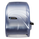 Lever Roll Towel Dispenser, Oceans, 12.94 X 9.25 X 16.5, Arctic Blue