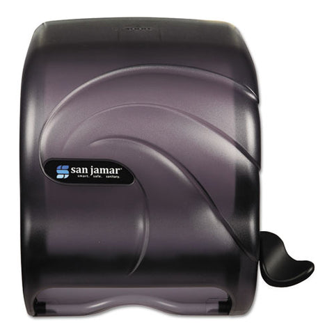 Element Lever Roll Towel Dispenser, Oceans, 12.5 X 8.5 X 12.75, Black Pearl