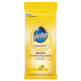 Lemon Scent Wet Wipes, Cloth, 7 X 10, White, 24-pack, 12 Packs-carton