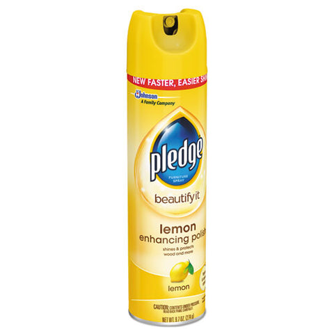 Furniture Polish, Lemon, 9.7 Oz Aerosol Spray, 6-carton