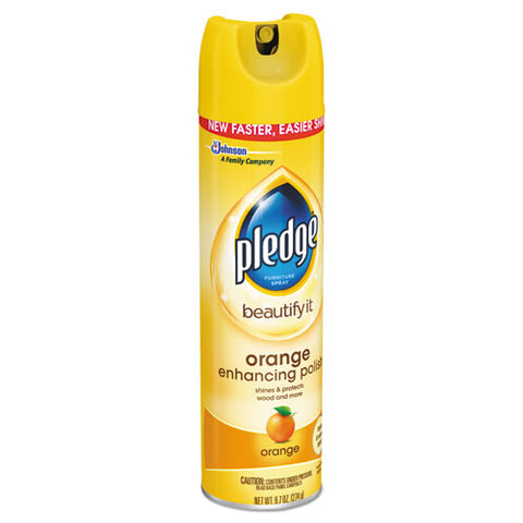 Furniture Polish, Orange Clean Scent, 9.7 Oz Aerosol Spray