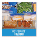 Double Zipper Freezer Bags, 1 Gal, 2.7 Mil, 10.56" X 10.75", Clear, 250-carton