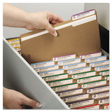 Top Tab 2-fastener Folders, 1-3-cut Tabs, Legal Size, 11 Pt. Kraft, 50-box