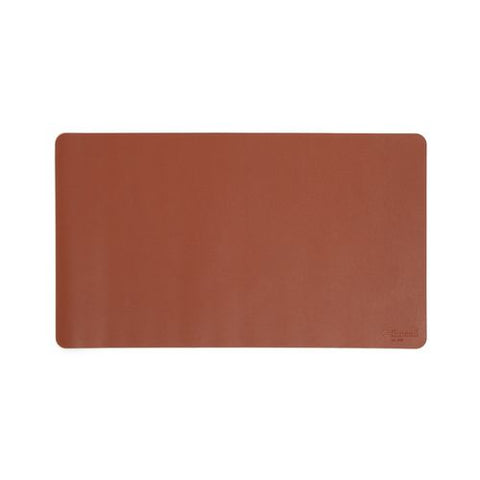 Vegan Leather Desk Pads, 23.6" X 13.7", Brown