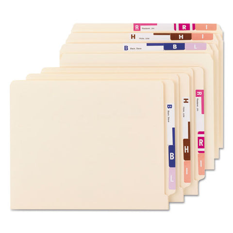 Alphaz Color-coded Labels Starter Set, A-z, 1.16 X 3.13, Assorted, 5-sheet, 300 Sheets-box