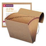 Indexed Expanding Kraft Files, 21 Sections, 1-21-cut Tab, Letter Size, Kraft