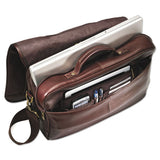 Leather Flapover Case, 16 X 6 X 13, Brown