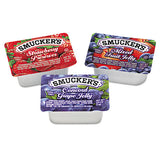 Smucker's Jam Assortment, Single Serving Packs, 0.5 Oz, 200-carton