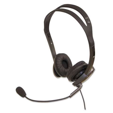 Zum3500 Binaural Over The Head Usb Headset, Black