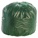 Controlled Life-cycle Plastic Trash Bags, 33 Gal, 1.1 Mil, 33" X 40", Green, 40-box