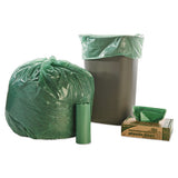 Controlled Life-cycle Plastic Trash Bags, 33 Gal, 1.1 Mil, 33" X 40", Green, 40-box