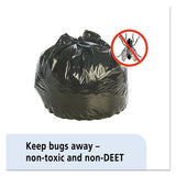 Insect-repellent Trash Bags, 55 Gal, 2 Mil, 37" X 52", Black, 65-box