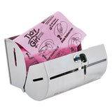 Plastic Feminine Hygiene Disposal Bag Dispenser, Gray