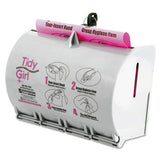 Plastic Feminine Hygiene Disposal Bag Dispenser, Gray