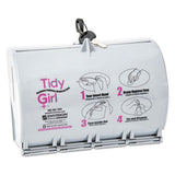 Plastic Feminine Hygiene Disposal Bag Dispenser, Gray