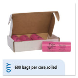 Feminine Hygiene Sanitary Disposal Bags, 4" X 10", Natural, 600-carton