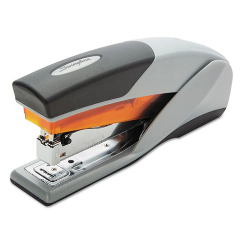 Optima 25 Reduced Effort Stapler, 25-sheet Capacity, Gray-orange