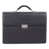 Milestone Briefcase, Holds Laptops 15.6", 5" X 5" X 12", Black