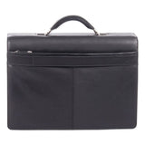 Milestone Briefcase, Holds Laptops 15.6", 5" X 5" X 12", Black