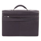 Milestone Briefcase, Holds Laptops, 15.6", 5" X 5" X 12", Brown