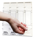 File Pocket Handles, 9.63 X 2, White, 4-sheet, 12 Sheets-pack