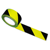 Hazard Marking Aisle Tape, 2w X 108ft Roll