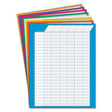 Vertical Incentive Chart Pack, 22w X 28h, 8 Assorted Colors, 8-pack