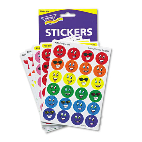 Stinky Stickers Variety Pack, Smiles And Stars, 648-pack