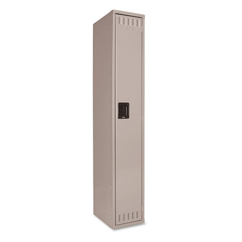 Single Tier Locker, 12w X 18d X 72h, Medium Gray