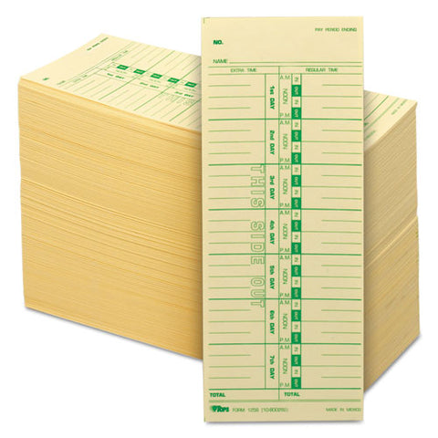 Acroprint-cincinnati-lathem-simplex-stromberg Time Card 3 1-2 X 9, 500-box