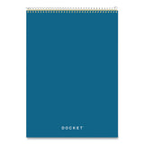 Docket Ruled Wirebound Pad, Wide-legal Rule, Blue Cover, 8.5 X 11.75, 70 Sheets