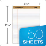 "the Legal Pad" Ruled Pads, Wide-legal Rule, 8.5 X 11.75, White, 50 Sheets, Dozen