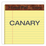 "the Legal Pad" Perforated Pads, Narrow Rule, 5 X 8, Canary, 50 Sheets, Dozen