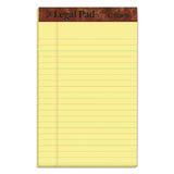 "the Legal Pad" Perforated Pads, Narrow Rule, 5 X 8, Canary, 50 Sheets, Dozen