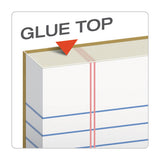 "the Legal Pad" Glue Top Pads, Wide-legal Rule, 8.5 X 11, White, 50 Sheets, 12-pack