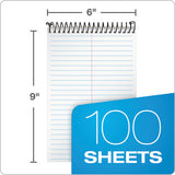 Docket Gold Steno Books, Gregg Rule, 6 X 9, White, 100 Sheets