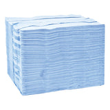 Industrial Paper Wiper, 4-ply, 12.8 X 16.5, Blue, 180-carton