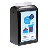 Xpressnap Counter Napkin Dispenser, 7.5 X 12.1 X 5.7, Black