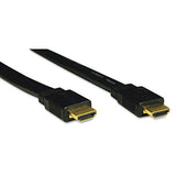 High Speed Hdmi Flat Cable, Ultra Hd 4k, Digital Video With Audio (m-m), 6 Ft.