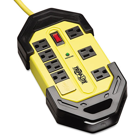 Protect It! Industrial Safety Surge Protector, 8 Outlets, 12 Ft Cord, 1500 J