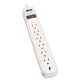 Protect It! Surge Protector, 6 Outlets, 15 Ft Cord, 790 Joules, Light Gray