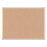 Cork Bulletin Board, 47 X 35, Tan Surface, Birch Wood Frame