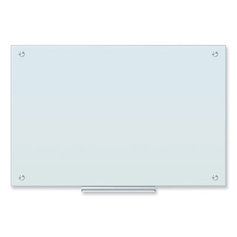 Glass Dry Erase Board, 35 X 23, White Surface