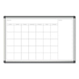 Pinit Magnetic Dry Erase Undated One Month Calendar, 36 X 24, White