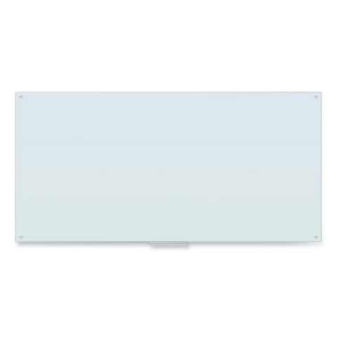 Glass Dry Erase Board, 96 X 47, White Surface