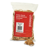 Rubber Bands, Size 14, 0.04" Gauge, Beige, 1 Lb Box, 2,200-pack