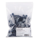 Binder Clips In Zip-seal Bag, Mini, Black-silver, 144-pack